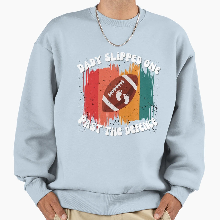 Pregnancy Announcement Football Sweatshirt - Novelty Apparel Men Women - T-Shirt, Sweatshirt, Hoodie