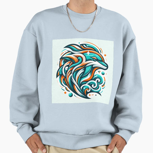 Miami Dolphins Sweatshirt - Custom Art Print Men Women - T-Shirt, Sweatshirt, Hoodie