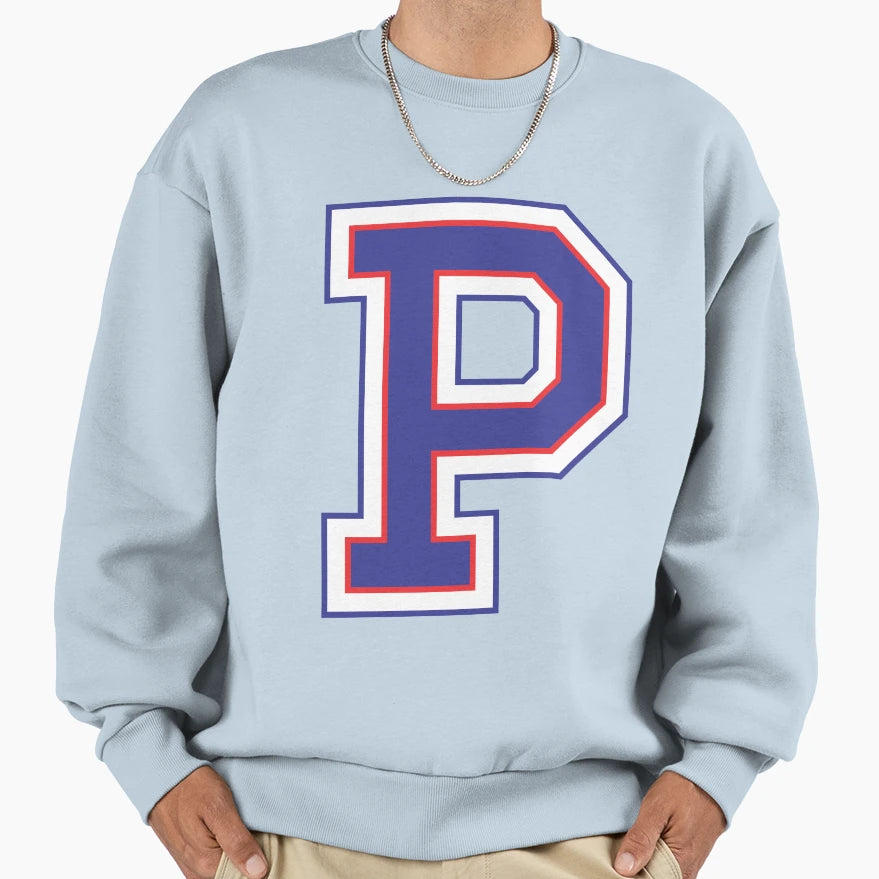 Alphabet P Sweatshirt - Minimalist Print Unisex - T-Shirt, Sweatshirt, Hoodie