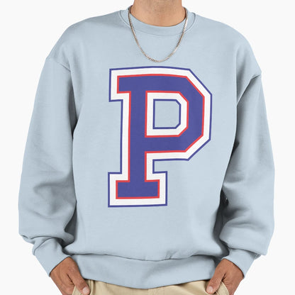 Alphabet P Sweatshirt - Minimalist Print Unisex - T-Shirt, Sweatshirt, Hoodie