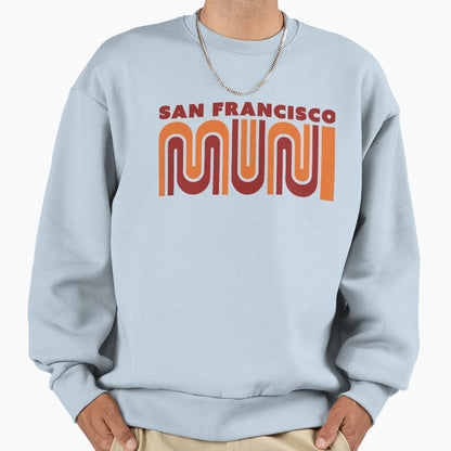 San Francisco Muni Municipal Sweatshirt - Minimalist Print Men Women - T-Shirt, Sweatshirt, Hoodie