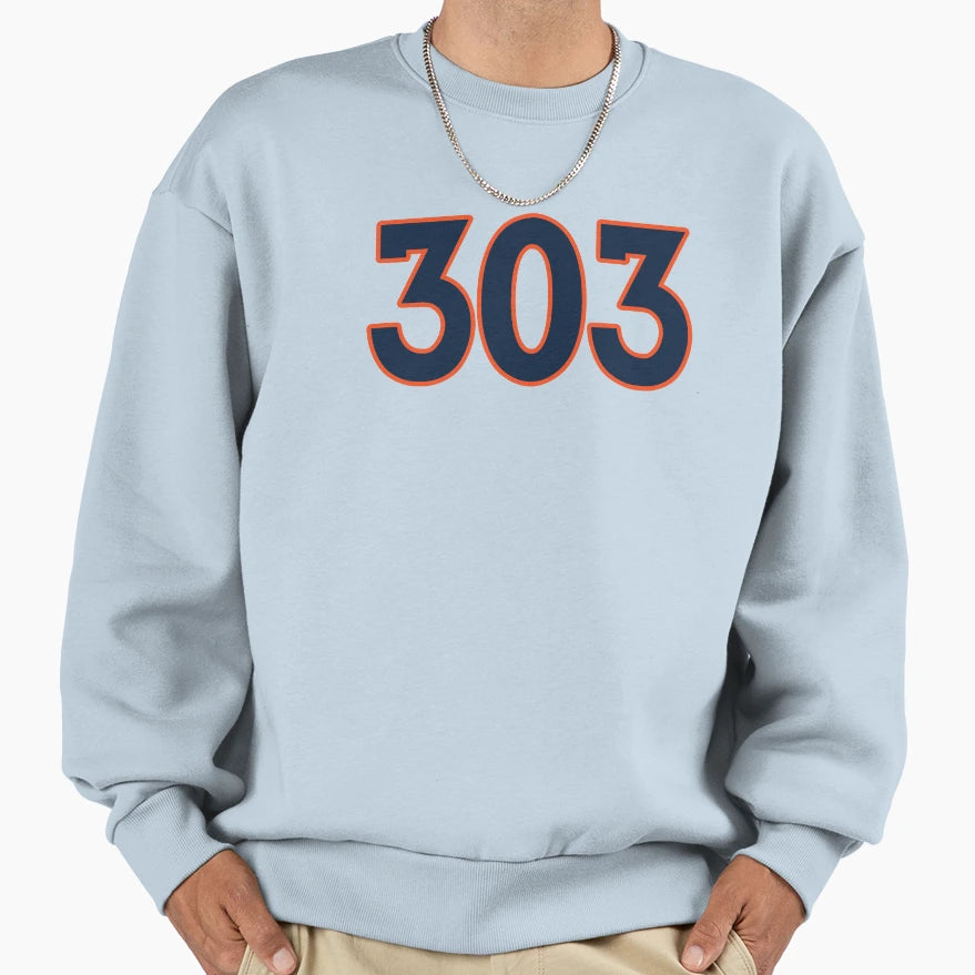 Denver Lyfe 303 Sweatshirt - Novelty Apparel for Adults - T-Shirt, Sweatshirt, Hoodie