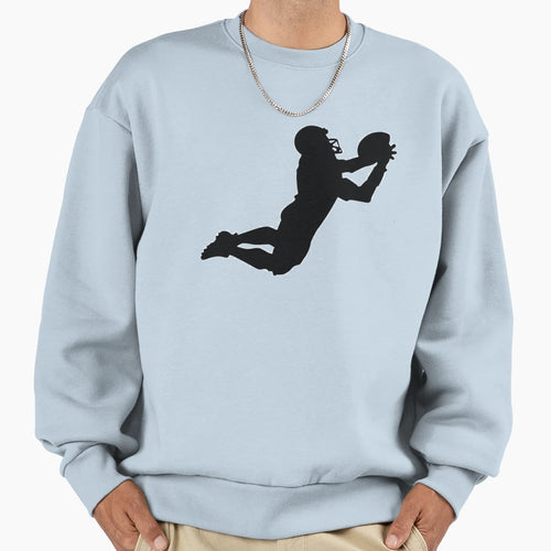 Football Player Action Sweatshirt - Casual Everyday Wear for Adults - T-Shirt, Sweatshirt, Hoodie