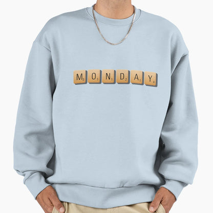 Monday Sweatshirt - Minimalist Print Men Women - T-Shirt, Sweatshirt, Hoodie
