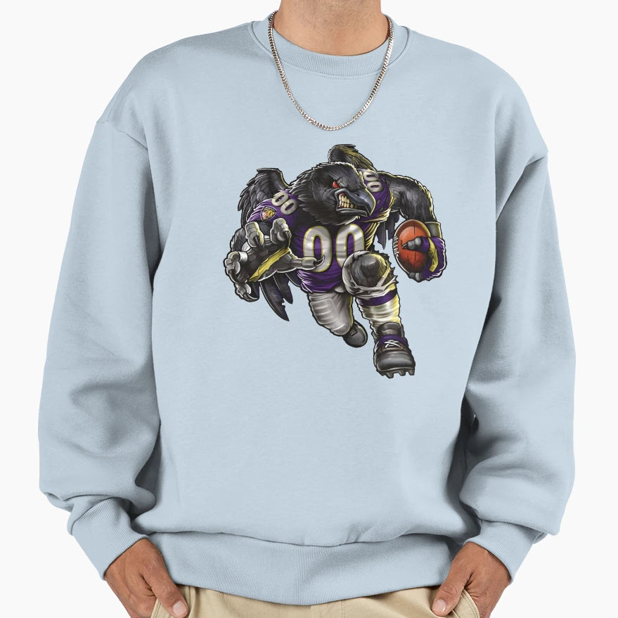 Ravens00 Touchdown Baltimore Sweatshirt - Aesthetic Graphic for Adults - T-Shirt, Sweatshirt, Hoodie