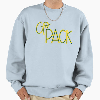 Go Pack Go Green Bay Packers Sweatshirt - Custom Art Print Men Women - T-Shirt, Sweatshirt, Hoodie