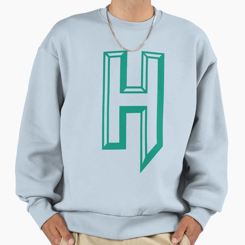 Modern Capital Letter H Sweatshirt - Streetwear Style for Adults - T-Shirt, Sweatshirt, Hoodie