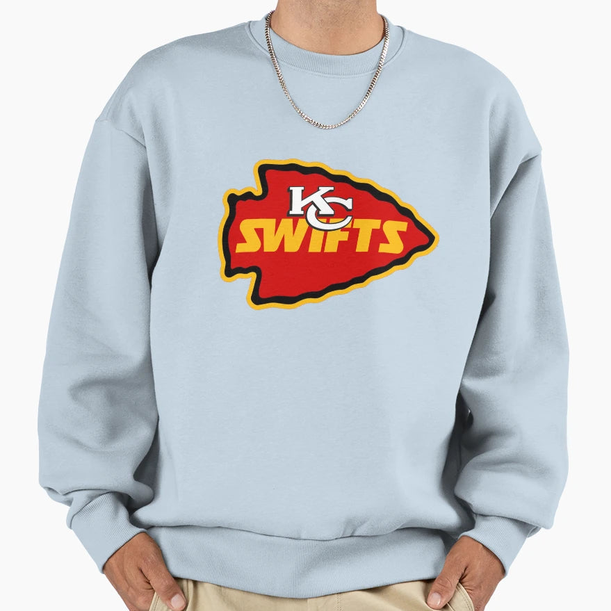 Kc Swifts Taylor Kelce Chiefs Sweatshirt - Minimalist Print Unisex - T-Shirt, Sweatshirt, Hoodie