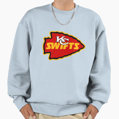 Kc Swifts Taylor Kelce Chiefs Sweatshirt - Minimalist Print Unisex - T-Shirt, Sweatshirt, Hoodie