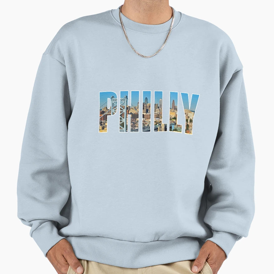 Philadelphia Sweatshirt - Aesthetic Graphic Men Women - T-Shirt, Sweatshirt, Hoodie