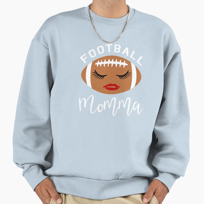 Funny Football Momma Moms Sweatshirt - Graphic Print Unisex - T-Shirt, Sweatshirt, Hoodie