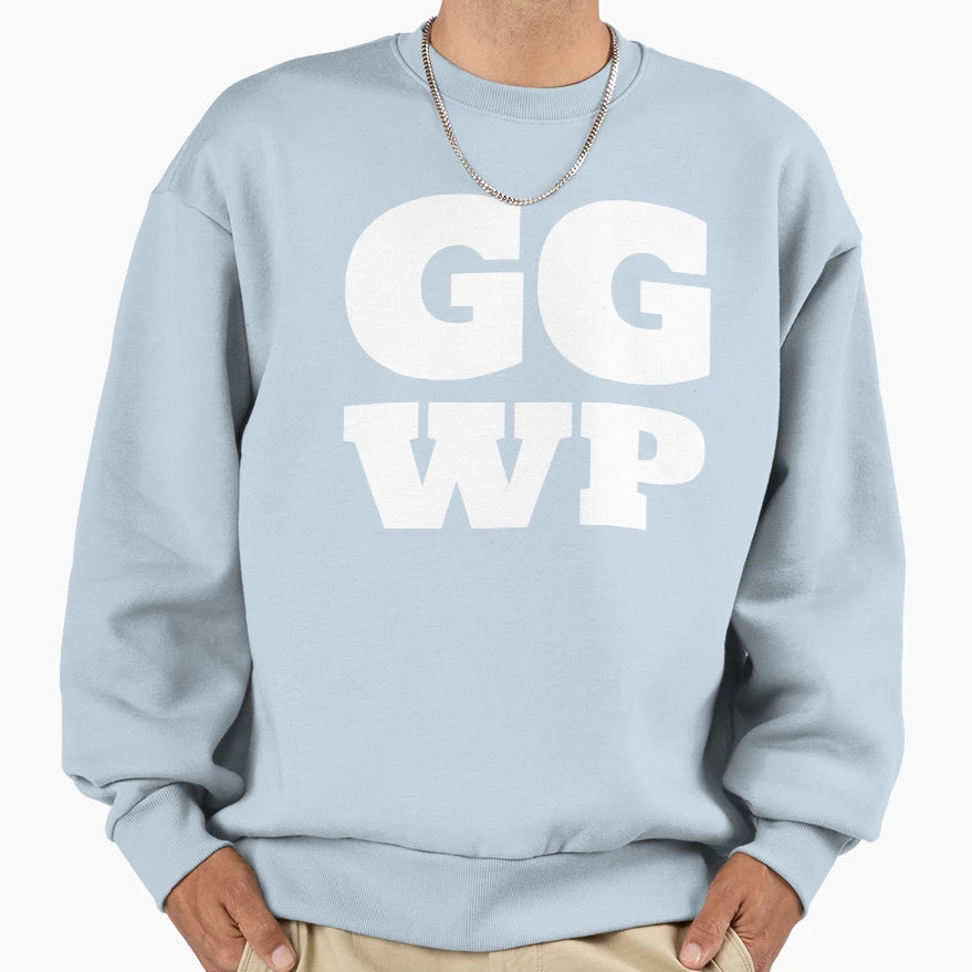 Gg Wp Gamer Slang Good Game Well Sweatshirt - Aesthetic Graphic Unisex - T-Shirt, Sweatshirt, Hoodie