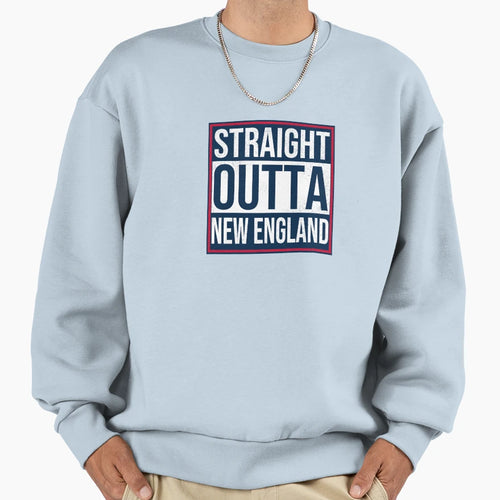 Straight Outta New Enland Sweatshirt - Custom Art Print Unisex - T-Shirt, Sweatshirt, Hoodie