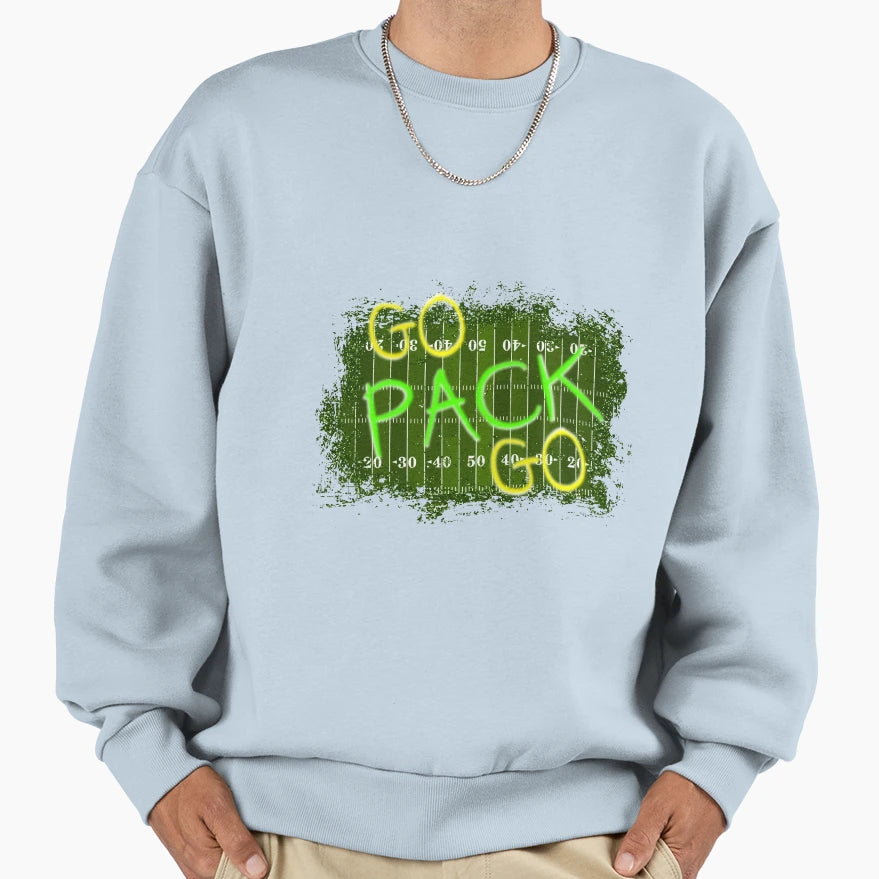 Go Pack Go Sweatshirt - Custom Art Print Men Women - T-Shirt, Sweatshirt, Hoodie