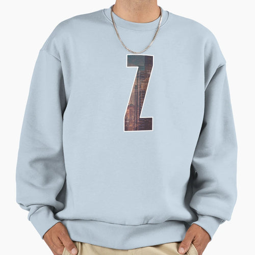 Letter Z City Art Sweatshirt - Novelty Apparel for Adults - T-Shirt, Sweatshirt, Hoodie