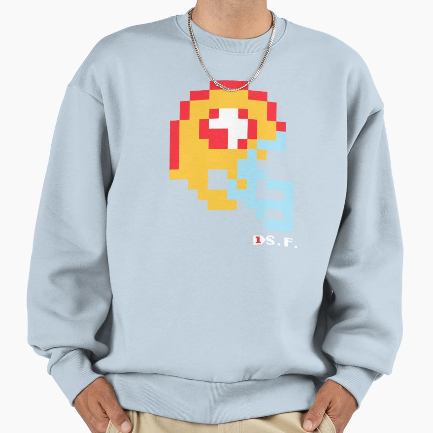 Sf Helmet Tecmo Bowl Sweatshirt - Trendy Graphic Men Women - T-Shirt, Sweatshirt, Hoodie