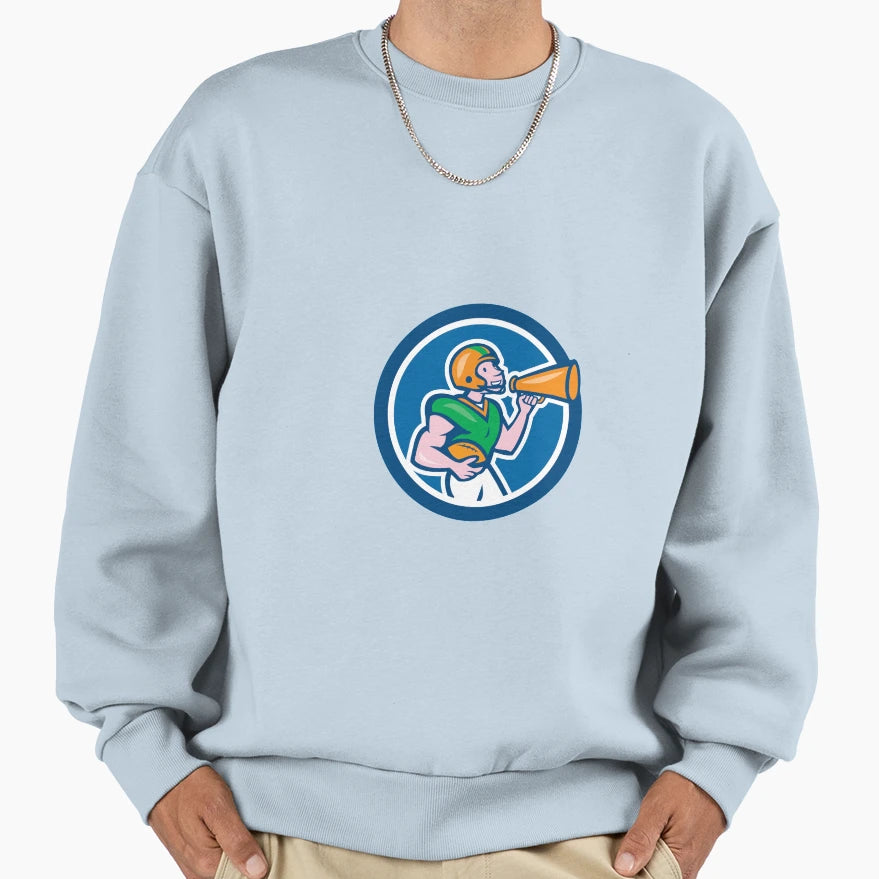 American Football Quarterback Sweatshirt - Trendy Graphic Men Women - T-Shirt, Sweatshirt, Hoodie