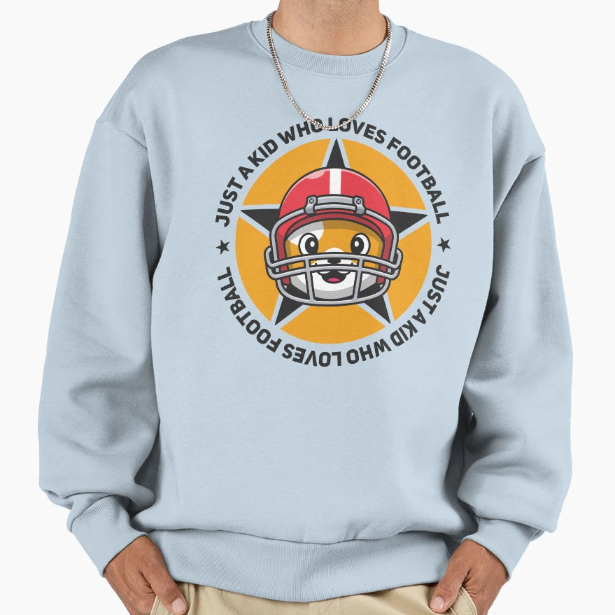 Just Who Loves Football Sweatshirt - Custom Art Print Unisex - T-Shirt, Sweatshirt, Hoodie