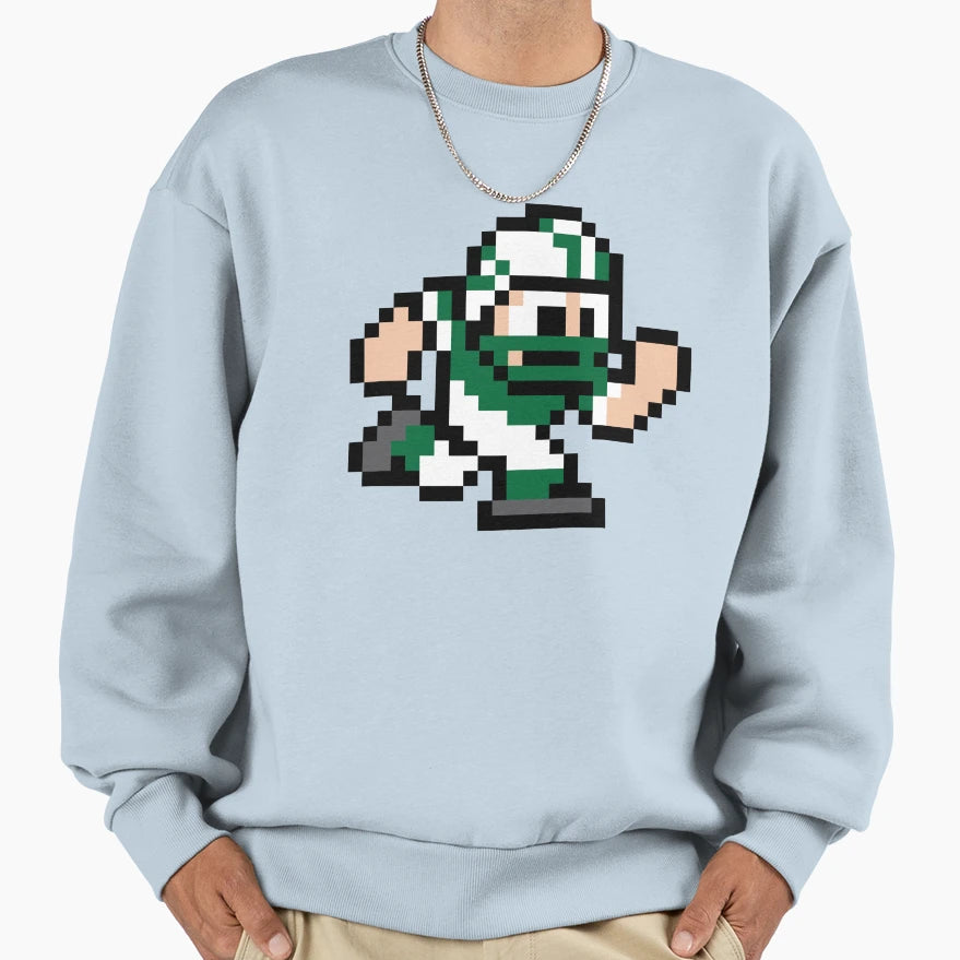 8 Bit Player New York Jets Sweatshirt - Minimalist Print for Adults - T-Shirt, Sweatshirt, Hoodie