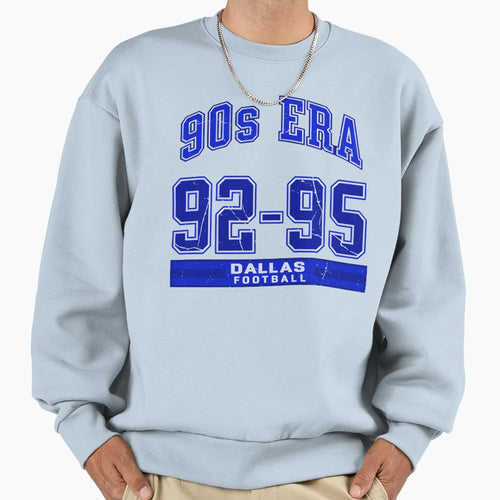 90S Dallas Football Era 1992 1995 Sweatshirt - Custom Art Print Men Women - T-Shirt, Sweatshirt, Hoodie