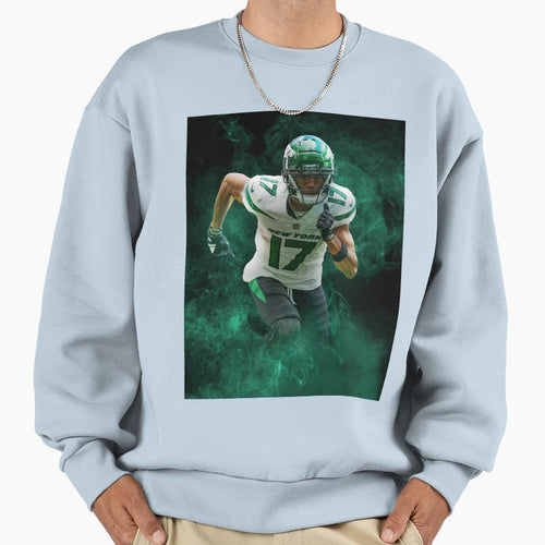 Garrett Wilson New York Sports Art Sweatshirt - Graphic Print Unisex - T-Shirt, Sweatshirt, Hoodie