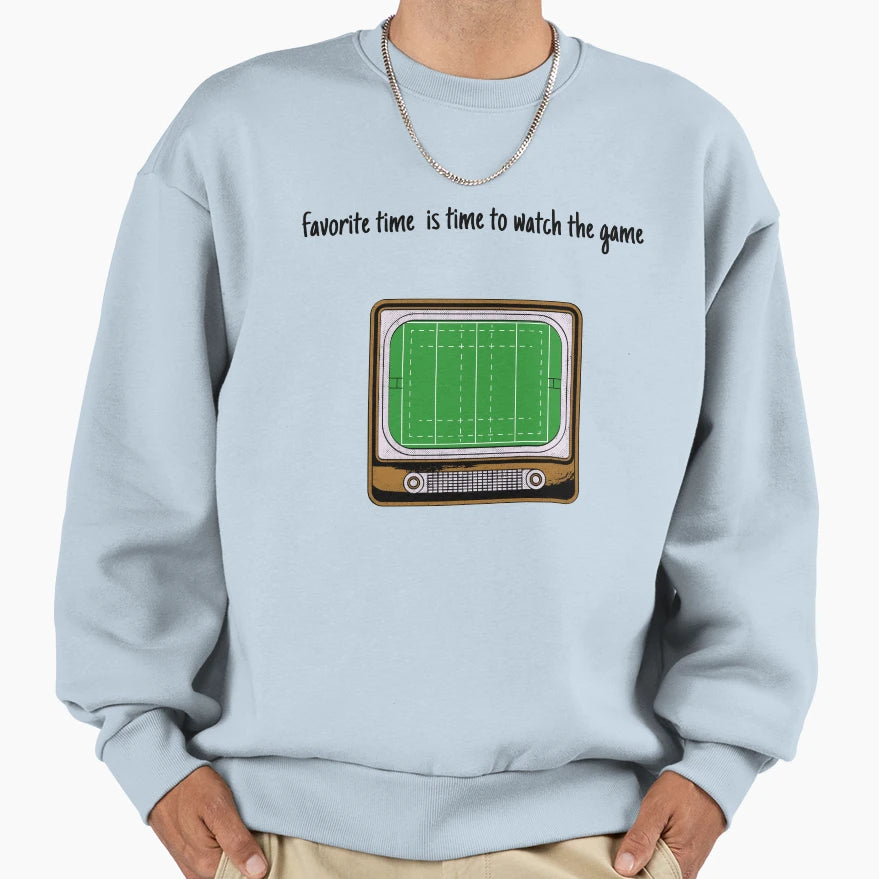 Time Match Sweatshirt - Minimalist Print for Adults - T-Shirt, Sweatshirt, Hoodie