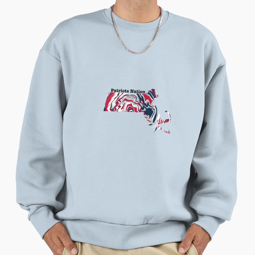 Patriots Nation Sweatshirt - Minimalist Print Unisex - T-Shirt, Sweatshirt, Hoodie