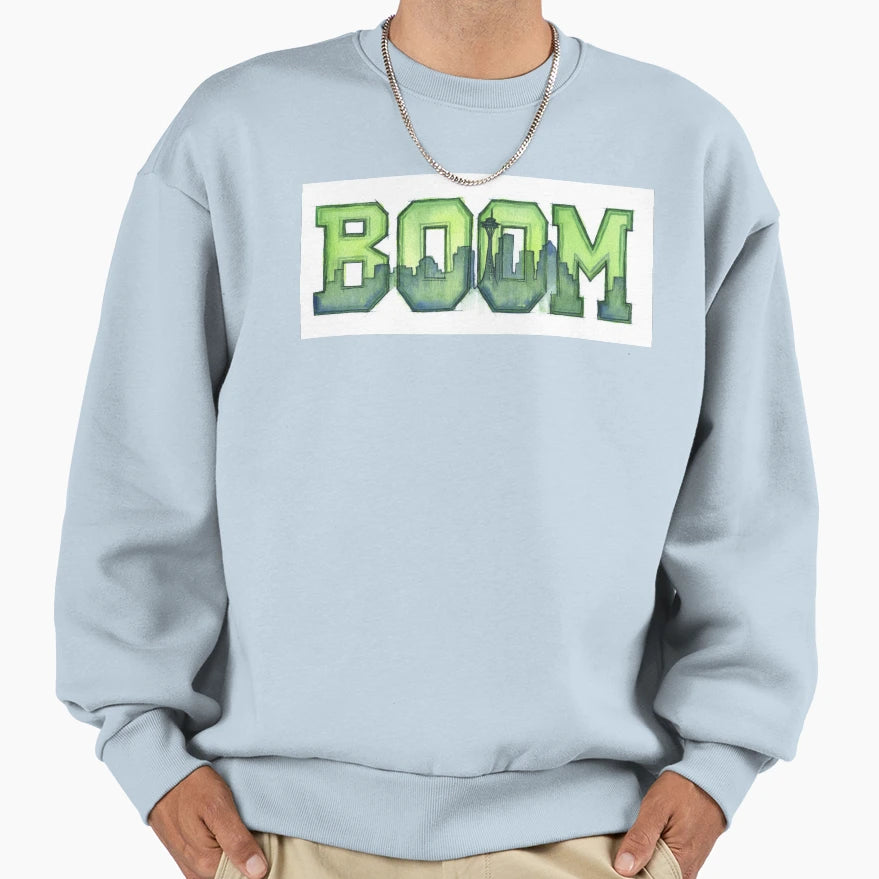 Legion Boom 12Th Art Seattle Space Sweatshirt - Custom Art Print Men Women - T-Shirt, Sweatshirt, Hoodie