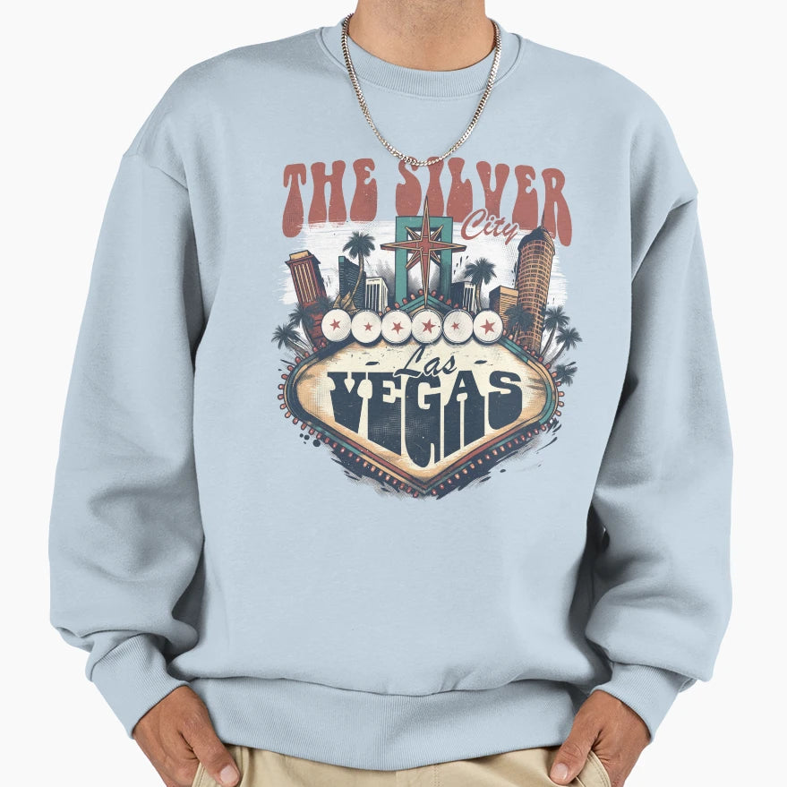 Silver City Las Vegas Sweatshirt - Novelty Apparel Unisex - T-Shirt, Sweatshirt, Hoodie