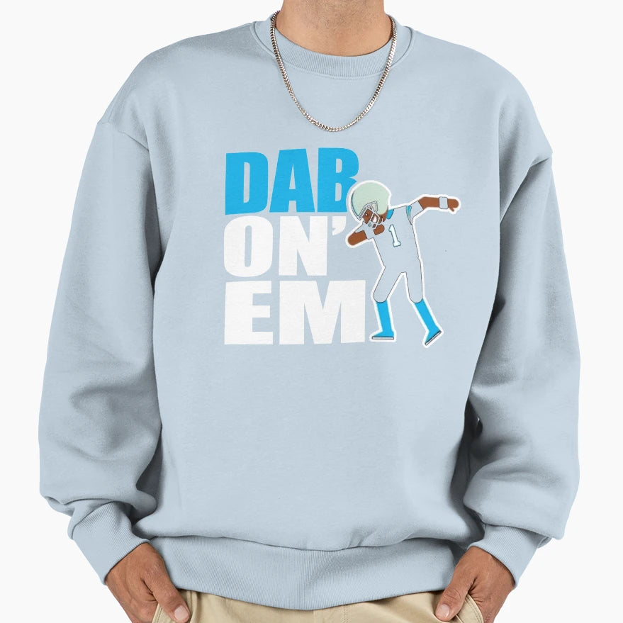 Dab Em Funny Football T-Shirt - Fun Novelty Design Unisex - T-Shirt, Sweatshirt, Hoodie