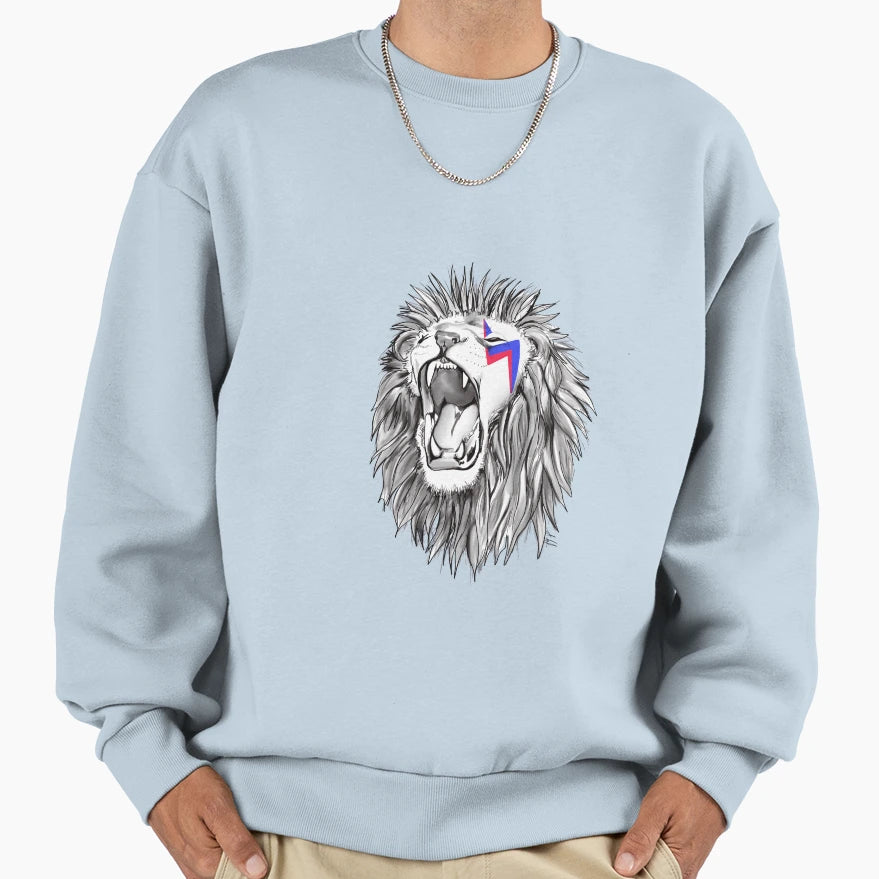 Lion Lightning Sweatshirt - Unique Graphic Men Women - T-Shirt, Sweatshirt, Hoodie