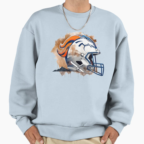 Denver Football Helmet Sweatshirt - Fun Novelty Design Unisex - T-Shirt, Sweatshirt, Hoodie