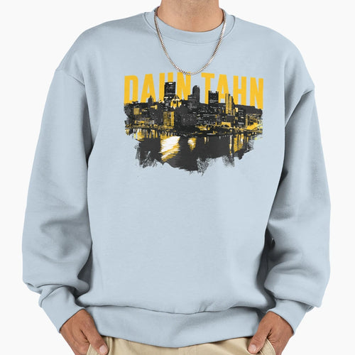 Dahn Tahn Pittsburgh Skyline Sweatshirt - Aesthetic Graphic Men Women - T-Shirt, Sweatshirt, Hoodie