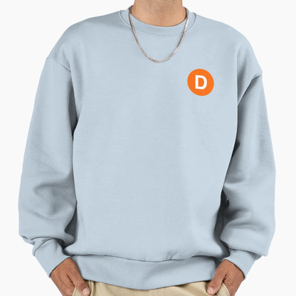 Nyc D Train Subway Logo Sweatshirt - Fun Novelty Design for Adults - T-Shirt, Sweatshirt, Hoodie