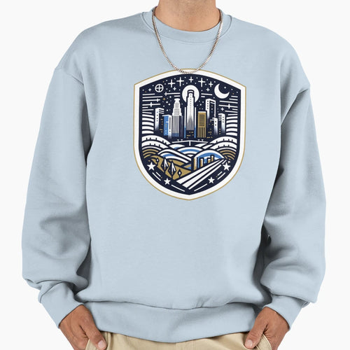 Los Angeles Nightscape Sweatshirt - Unique Graphic Men Women - T-Shirt, Sweatshirt, Hoodie