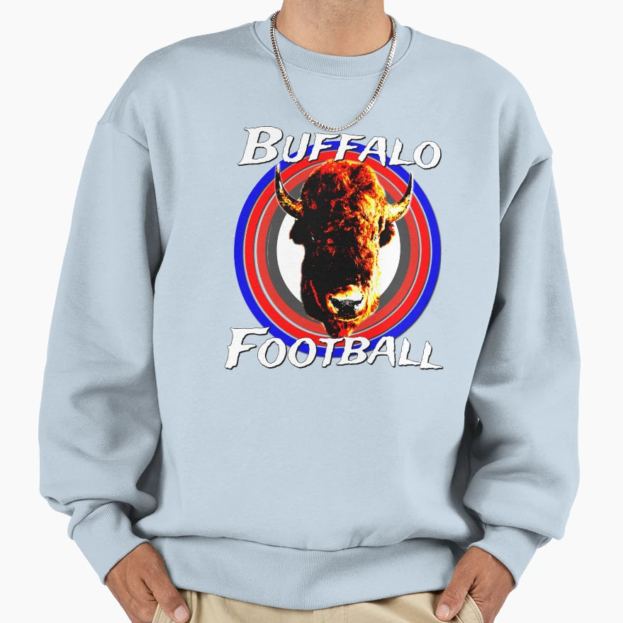 Buffalo Football Bison Buffalo Head Sweatshirt - Aesthetic Graphic Unisex - T-Shirt, Sweatshirt, Hoodie