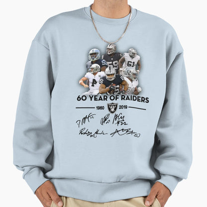 60 Years Oakland R D Rs 19602019 Sweatshirt - Graphic Print Unisex - T-Shirt, Sweatshirt, Hoodie