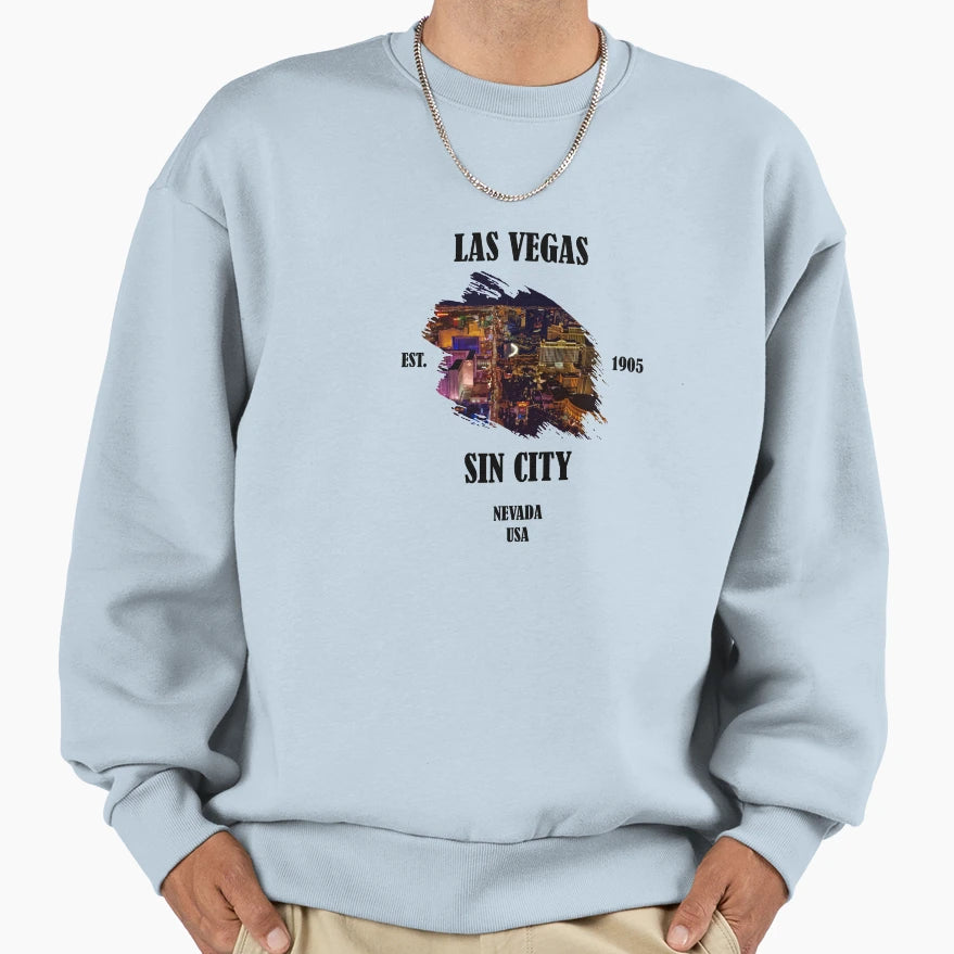 Las Vegas Nevada Usa Poker Roulette Sweatshirt - Trendy Graphic Men Women - T-Shirt, Sweatshirt, Hoodie
