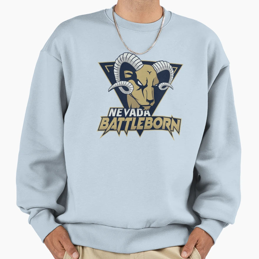 Nevada Battleborn Sweatshirt - Minimalist Print for Adults - T-Shirt, Sweatshirt, Hoodie