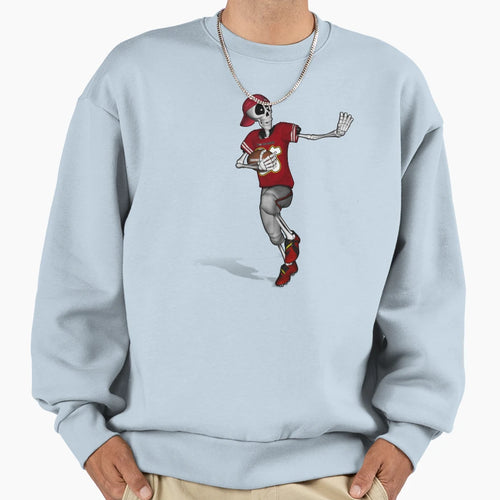 Football Skeleton Sweatshirt - Aesthetic Graphic Unisex - T-Shirt, Sweatshirt, Hoodie