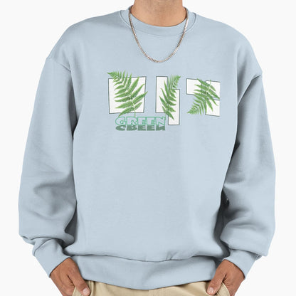 Green Sweatshirt - Streetwear Style for Adults - T-Shirt, Sweatshirt, Hoodie