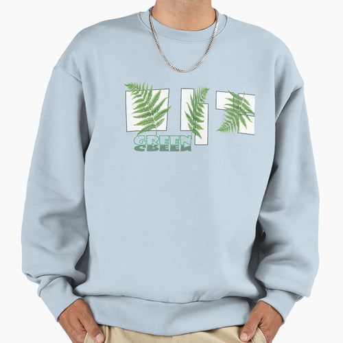Green Sweatshirt - Streetwear Style for Adults - T-Shirt, Sweatshirt, Hoodie