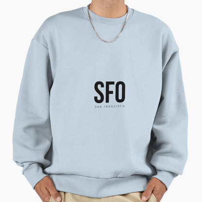 Sfo San Francisco Airport Code Sweatshirt - Novelty Apparel Unisex - T-Shirt, Sweatshirt, Hoodie