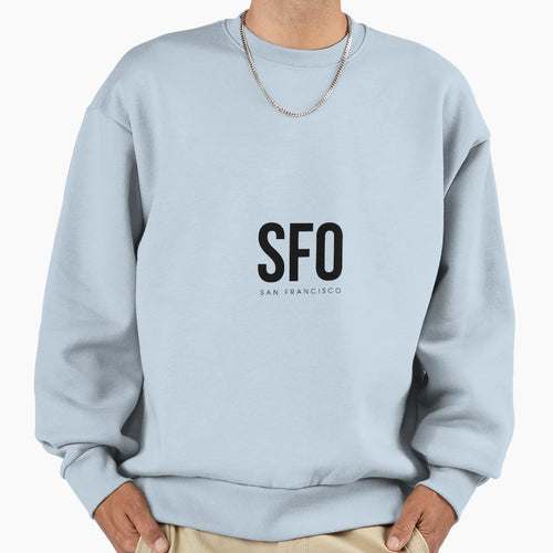 Sfo San Francisco Airport Code Sweatshirt - Novelty Apparel Unisex - T-Shirt, Sweatshirt, Hoodie
