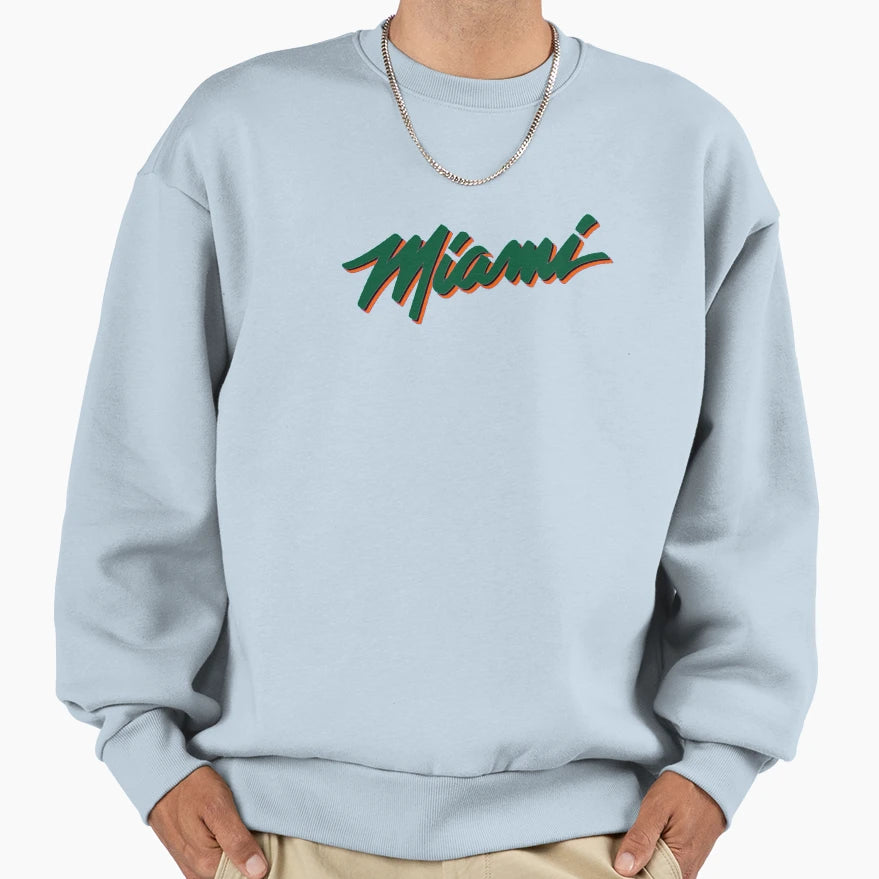 Umiami Vice Text Logo Sweatshirt - Casual Everyday Wear Men Women - T-Shirt, Sweatshirt, Hoodie