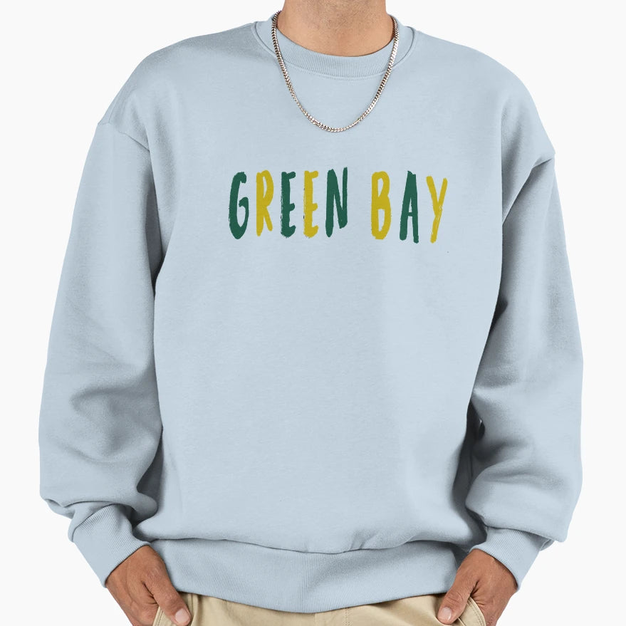 Green Bay Colors Sweatshirt - Custom Art Print Unisex - T-Shirt, Sweatshirt, Hoodie
