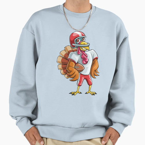 Thanksgiving Turkey Football Sweatshirt - Unique Graphic for Adults - T-Shirt, Sweatshirt, Hoodie