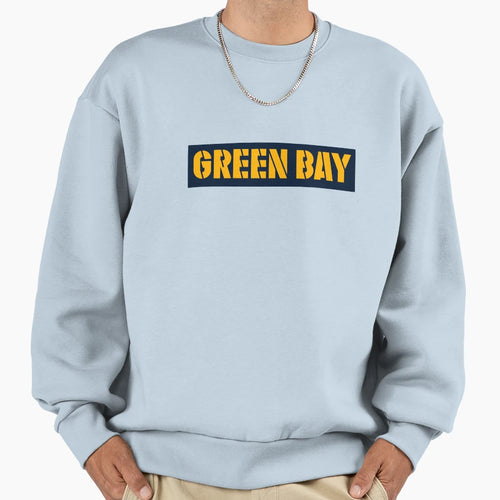 Green Bay Stencil Sweatshirt - Custom Art Print Unisex - T-Shirt, Sweatshirt, Hoodie