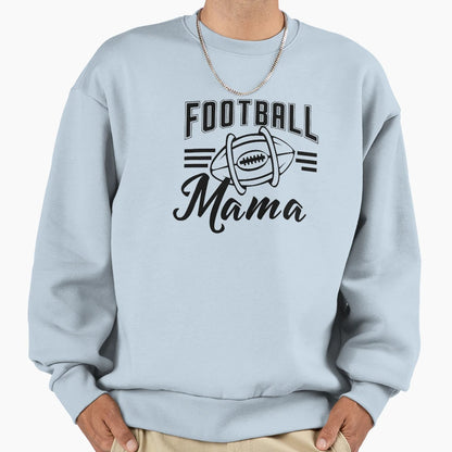 Football Mama Black Sweatshirt - Novelty Apparel Men Women - T-Shirt, Sweatshirt, Hoodie