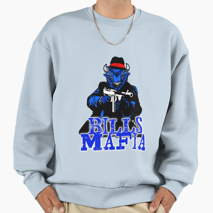 Bills Mafia Sweatshirt - Minimalist Print for Adults - T-Shirt, Sweatshirt, Hoodie